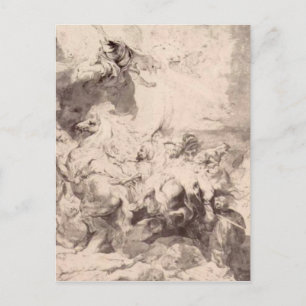 Der Schaden von Sennaherib durch Peter Paul Rubens Postkarte
