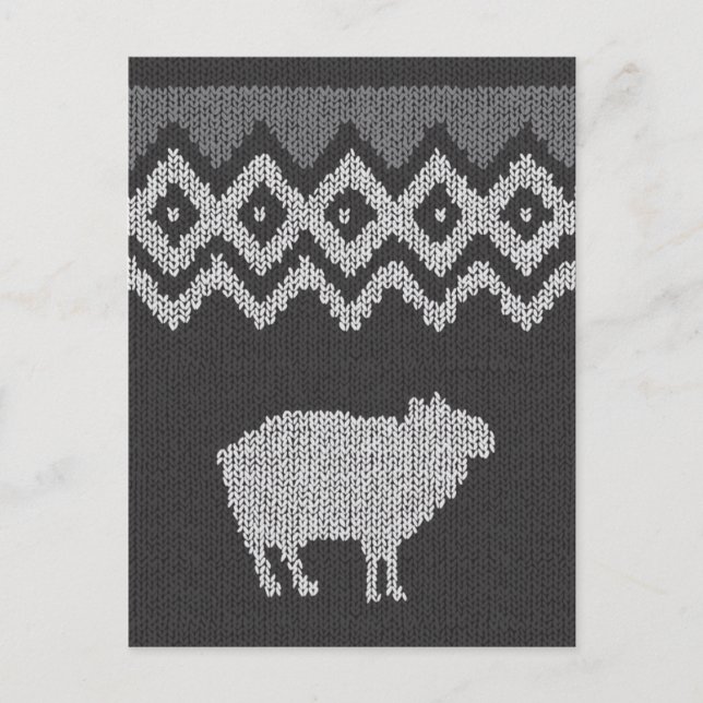 Der Schafkodex - Island Postkarte (Vorderseite)