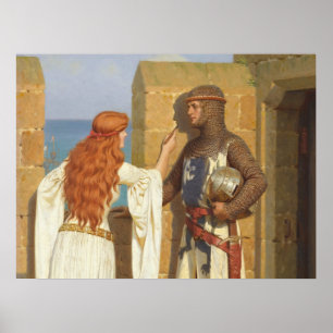 Der Schatten. 1909 von Edmund Leighton Poster