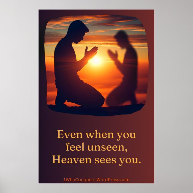 Der Schatten, der betete Poster (Vorne)