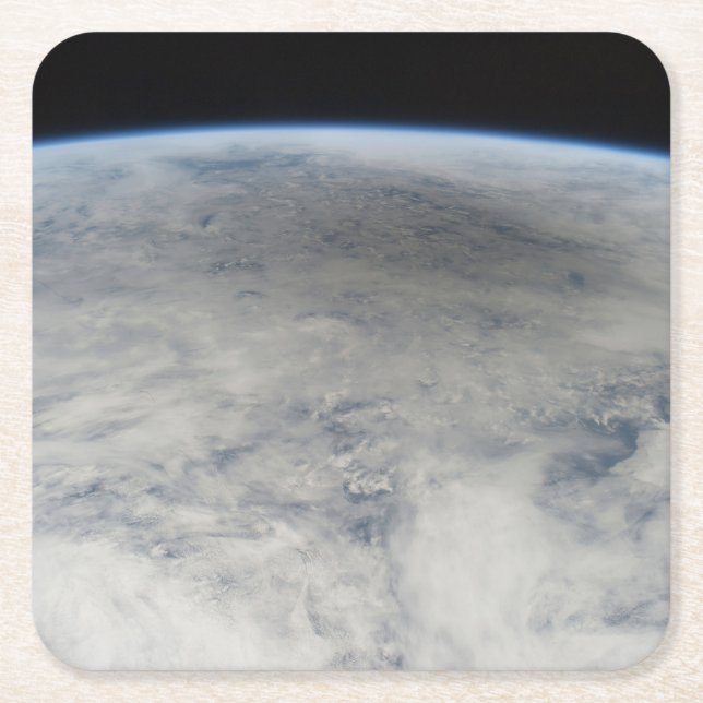 Der Schatten des Mondes, der auf dem Nordpazifik v Rechteckiger Pappuntersetzer (Vorderseite)