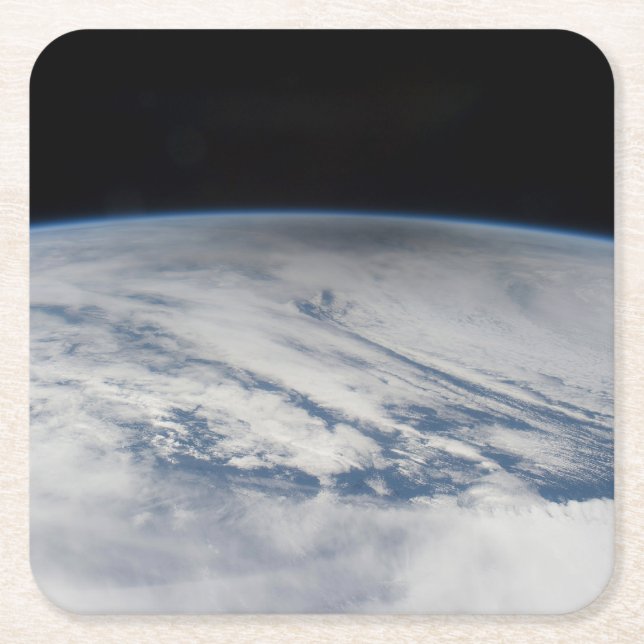 Der Schatten des Mondes, der auf dem Nordpazifik v Rechteckiger Pappuntersetzer (Vorderseite)