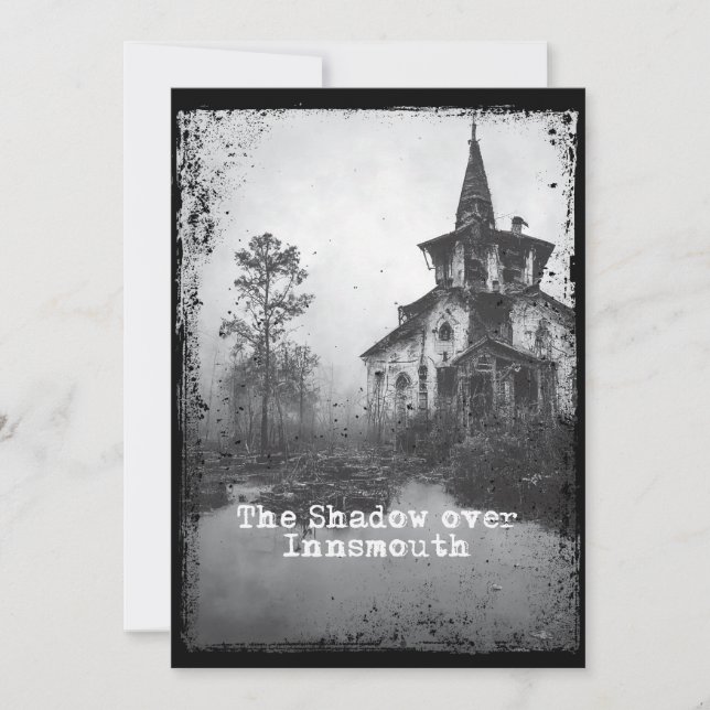 Der Schatten über Innsmouth Lovecraft Cthulhu Myth Einladung (Vorderseite)