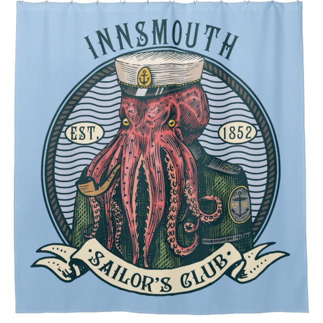 Der Schatten über Innsmouth Lovecraft Cthulhu Sail Duschvorhang (Vorderseite)