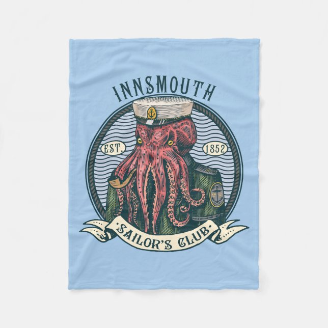 Der Schatten über Innsmouth Lovecraft Cthulhu Sail Fleecedecke (Vorderseite)