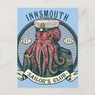 Der Schatten über Innsmouth Lovecraft Cthulhu Sail Postkarte