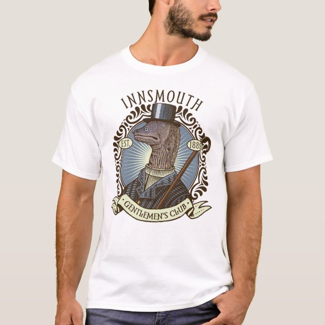 Der Schatten über Innsmouth Lovecraft Gentleman T-Shirt (Vorderseite)