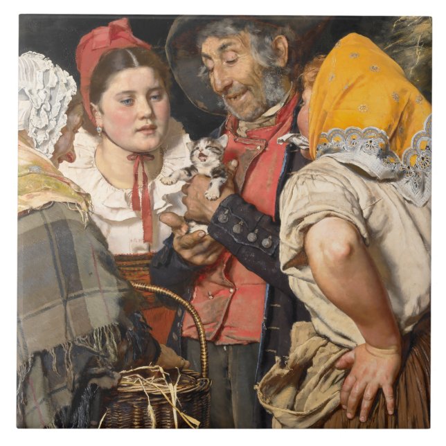 Der Schatz des alten Mannes (Die Katze) (von Karl  Fliese (Vorderseite)