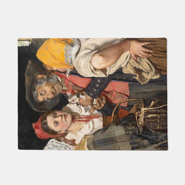 Der Schatz des alten Mannes (Die Katze) (von Karl  Fußmatte (Vorderseite)