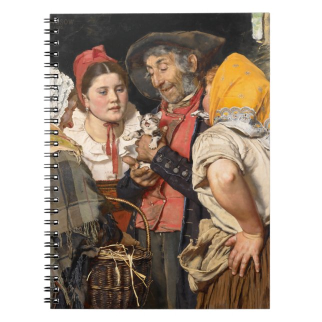 Der Schatz des alten Mannes (Die Katze) (von Karl  Notizblock (Vorderseite)