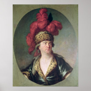 Der Schauspieler Lekain in der Rolle von Dschingis Poster