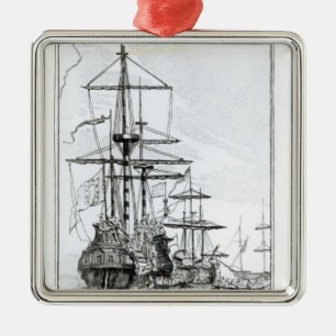 Der Scheich oder der Gouverneur von Mosambik Ornament Aus Metall