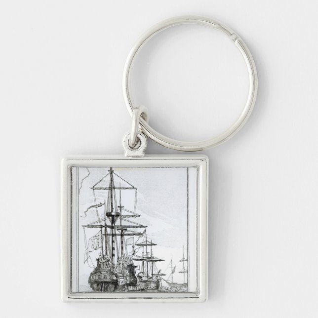 Der Scheich oder der Gouverneur von Mosambik Schlüsselanhänger (Vorne)