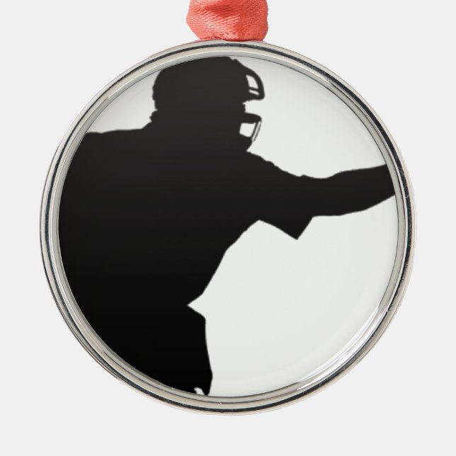 Der Schiedsrichter Silbernes Ornament (Vorne)