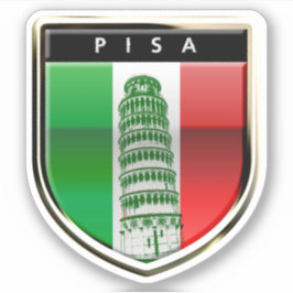 Der schiefe Turm des Pisa-Sticker Aufkleber