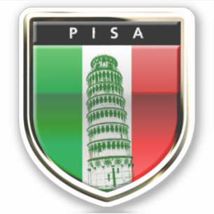 Der schiefe Turm des Pisa-Sticker Aufkleber