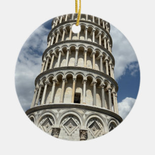 Der schiefe Turm von Pisa in Italien Landmarke Ita Keramik Ornament
