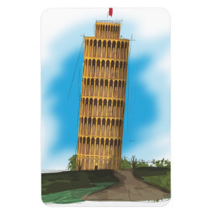 Der Schiefe Turm von Pisa, Italien Magnet