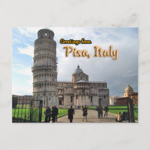 Der Schiefe Turm von Pisa, Italien Postkarte