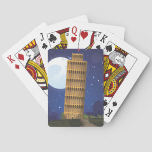 Der Schiefe Turm von Pisa Spielkarten