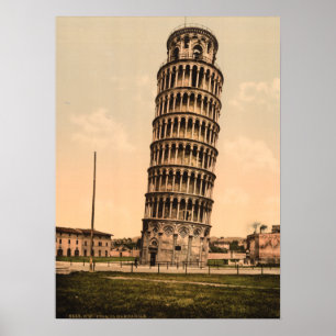 Der Schiefe Turm von Pisa, Toskana, Italien Poster