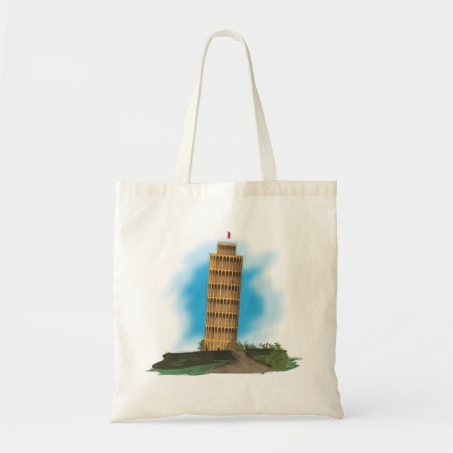 Der Schiefe Turm von Pisa Tragetasche (Vorne)