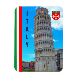 Der Schiefer Turm von Pisa und die italienische Fl Magnet