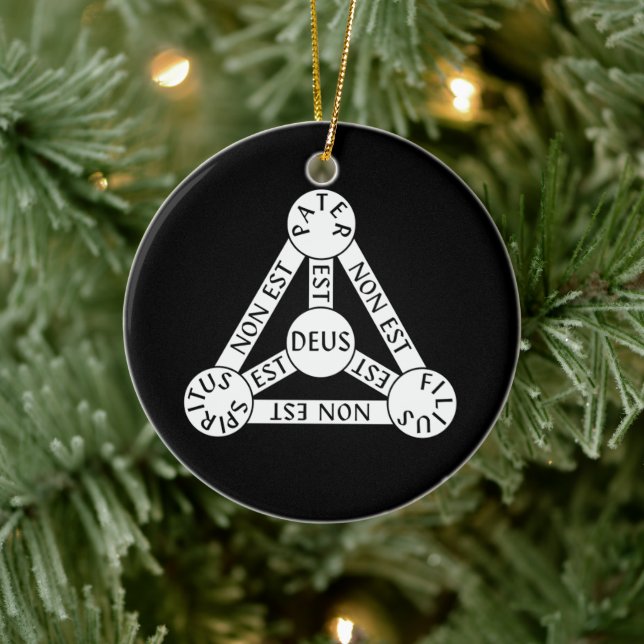 Der Schild des Dreifaltigkeitsziers Keramik Ornament (Baum)