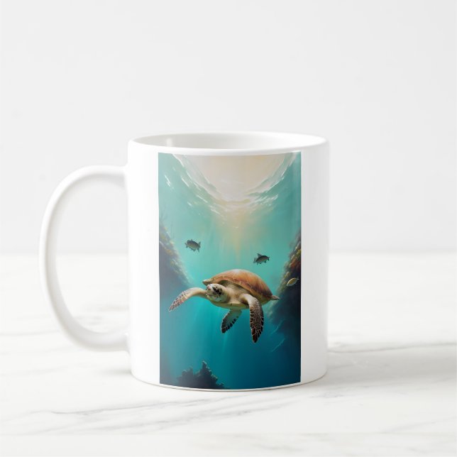 Der Schildkröten-Becher  Kaffeetasse (Links)