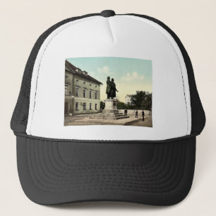 Der Schiller und das Goethe Monument, Weimar, Truckerkappe