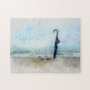 Der Schirm am Strand - Puzzle