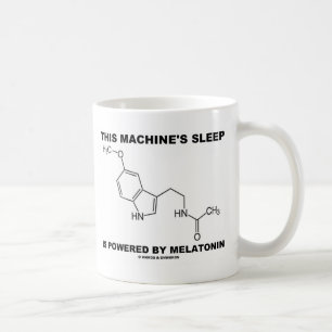 Der Schlaf dieser Maschine wird von Melatonin ange Tasse