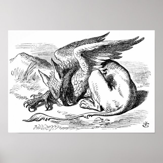 Der schlafende Griffin Poster (Vorne)