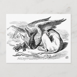 Der schlafende Griffin Postkarte