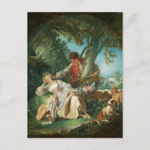 Der Schlafstopp von François Boucher Feiertagspostkarte