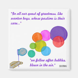 Der Schlag sprudelt (Regenbogen) Magnet