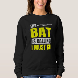 Der Schläger ruft an, ich muss zum Cricketspieler Sweatshirt
