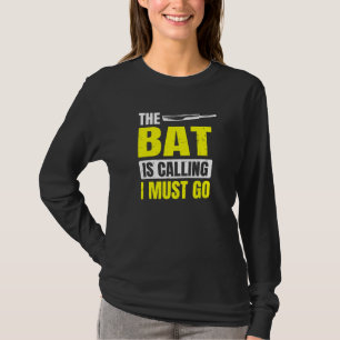Der Schläger ruft an, ich muss zum Cricketspieler T-Shirt
