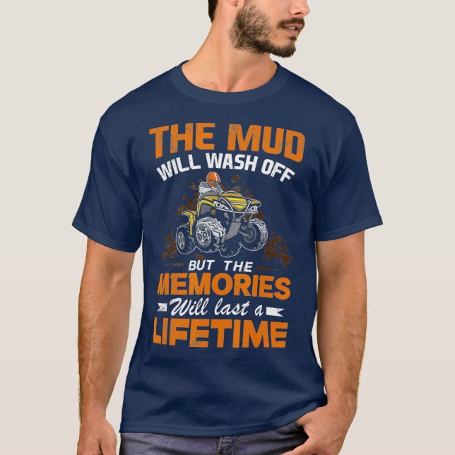 Der Schlamm löst sich von der Offroad-Mud-Quad T-Shirt (Vorderseite)