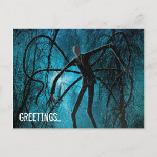 Der schlanke Mann und das verlorene Soul Postkarte