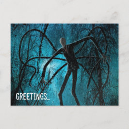 Der schlanke Mann und das verlorene Soul Postkarte