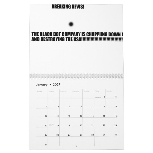 Der schlechte Fleck-Kalender Kalender (Jan 2027)