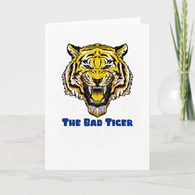 Der schlechte Tiger Karte (Vorderseite)