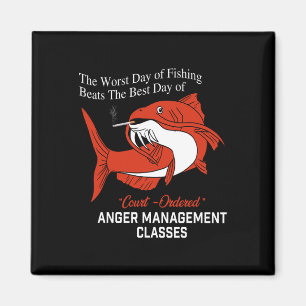 Der schlechteste Tag des Fischens schlägt den best Magnet