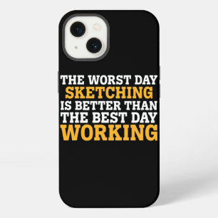 DER SCHLECHTESTE TAG ZEICHNEN FUNNY SARKASTISCH iPhone 13 HÜLLE