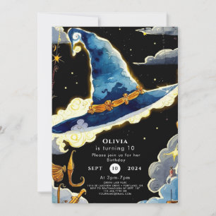 Der schlichte Zauberkünstler der Kinder zum Geburt Einladung