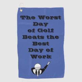 Der schlimmste Tag des Golfs Beats Der beste Tag d Golfhandtuch