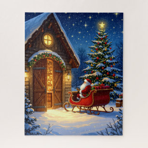 Der Schlitten des Weihnachtsbaumes Puzzle