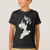 Der Schlitten-Hundekunst-T-Shirts des heiseres T -