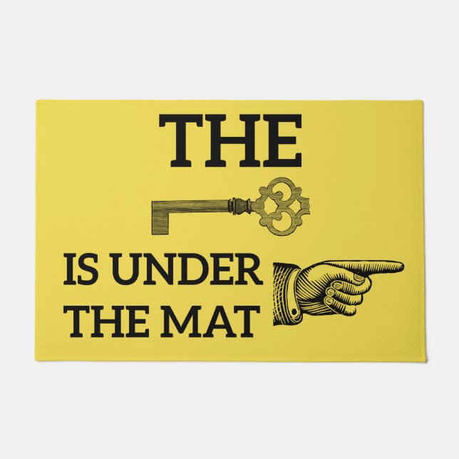 Der Schlüssel befindet sich unter der matten Begrü Fußmatte (Vorderseite)